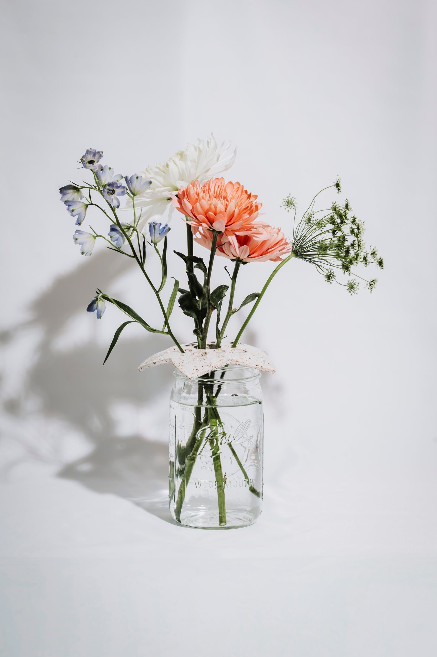 Mason Jar Flower Frog