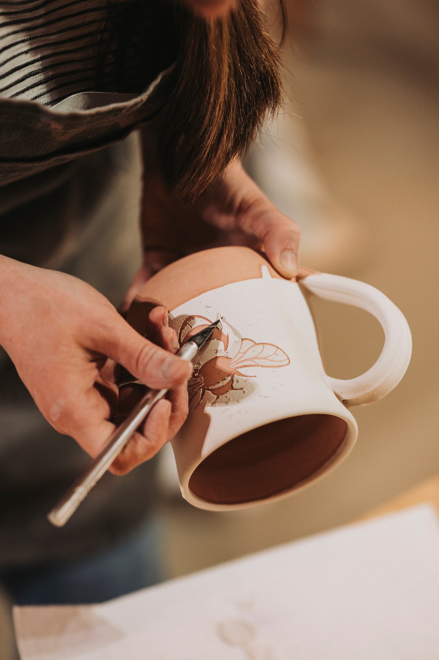 Bee Silhouette Mug