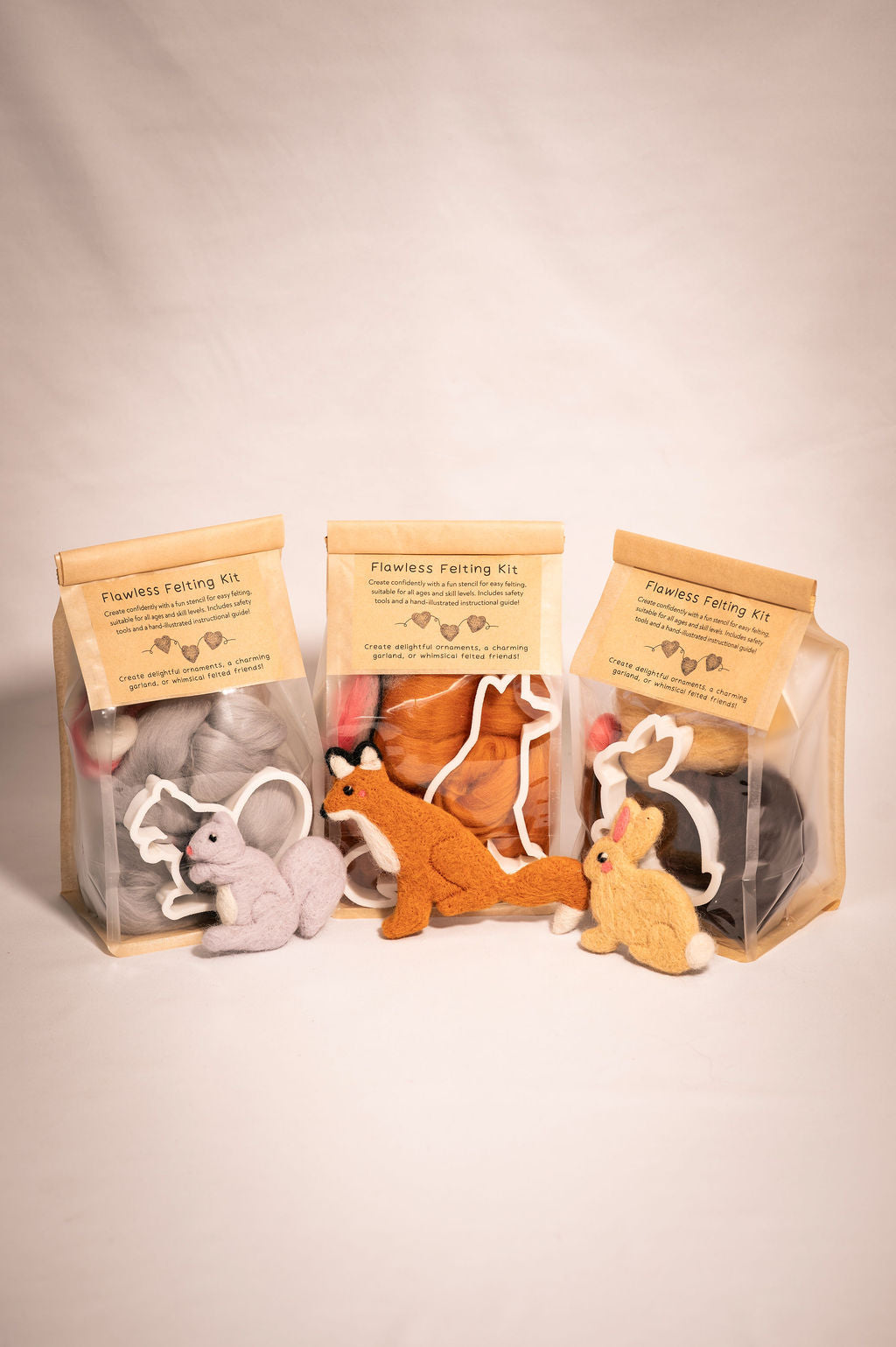 Flawless Felting Kit: Woodland Animals
