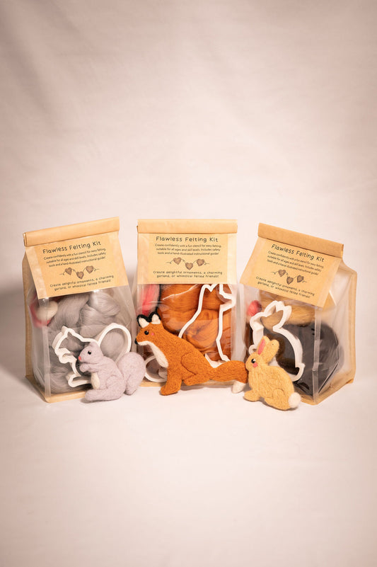 Flawless Felting Kit: Woodland Animals